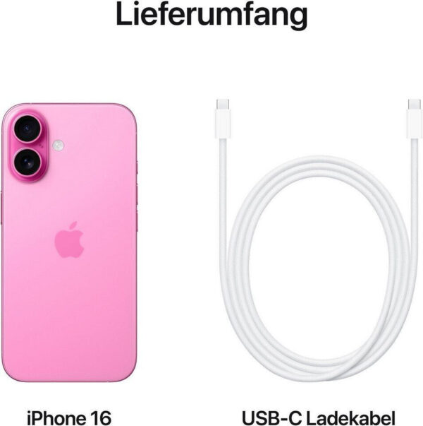 Apple iPhone 16, 256 GB, Pink, NEU OVP – Bild 8