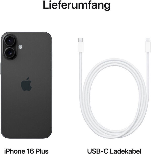 Apple iPhone 16 Plus, 256GB, Schwarz Black, NEU OVP – Bild 8